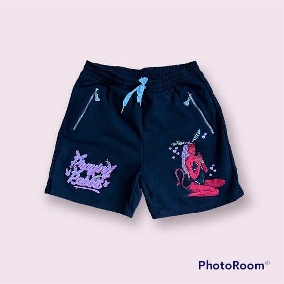 Praying rabbit shorts NWOT M - Picture 1 of 8